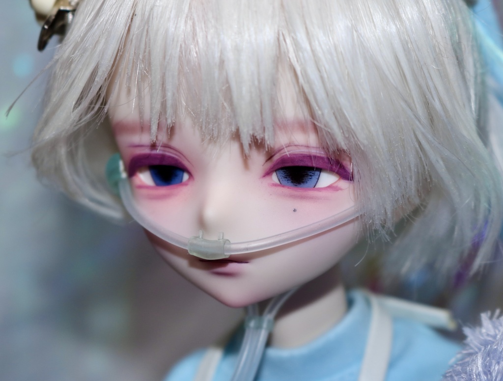 1/3〜1/4 ドール用 鼻カニューレ チューブ  呼吸器