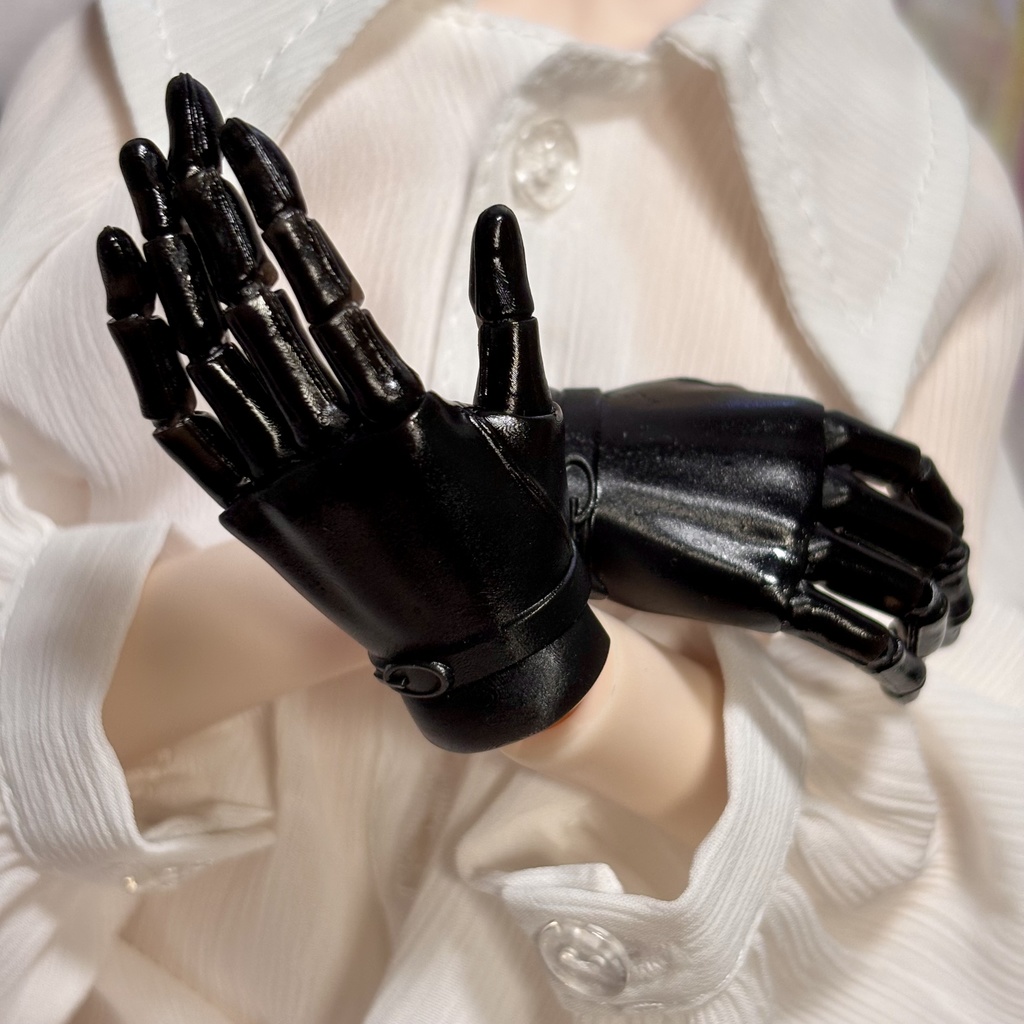 【可動ハンド】 1/3〜1/4 グローブ (ブラック)