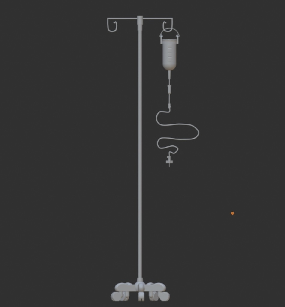 1/3〜1/4 ドール用 高さ調節可能 点滴スタンド & 点滴瓶