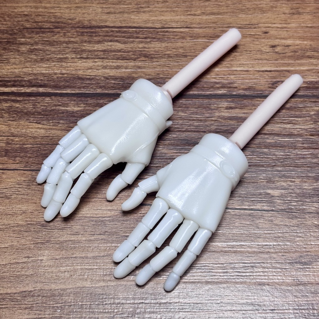 【可動ハンド】 1/3〜1/4 フルグローブ (ホワイト)