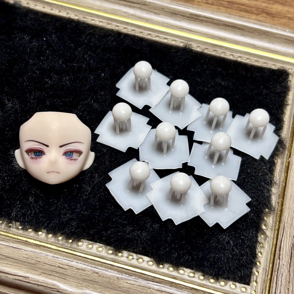 6mm アイ 土台 虹彩穴なしタイプ 5ペア分