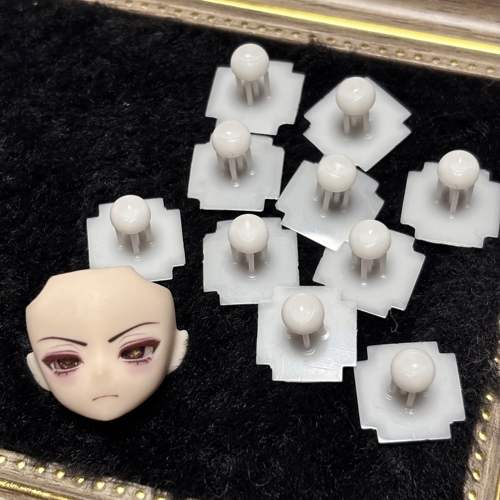 6mm アイ 土台 虹彩 3×4mm 穴あきタイプ 5ペア分