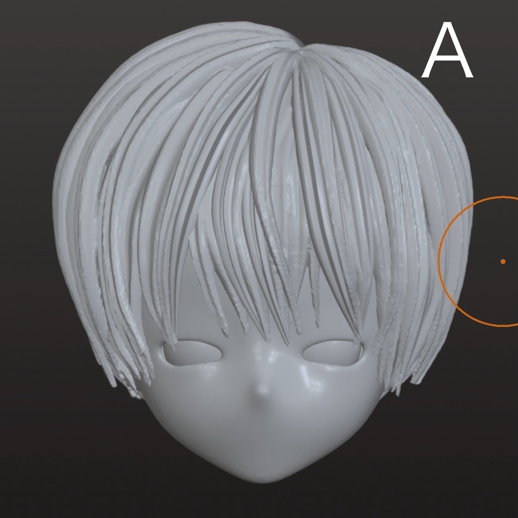 ver.6《西西里往事 -シチリアの追憶-》対応 3Dプリンター製 ウィッグ ver4のちょっと短め