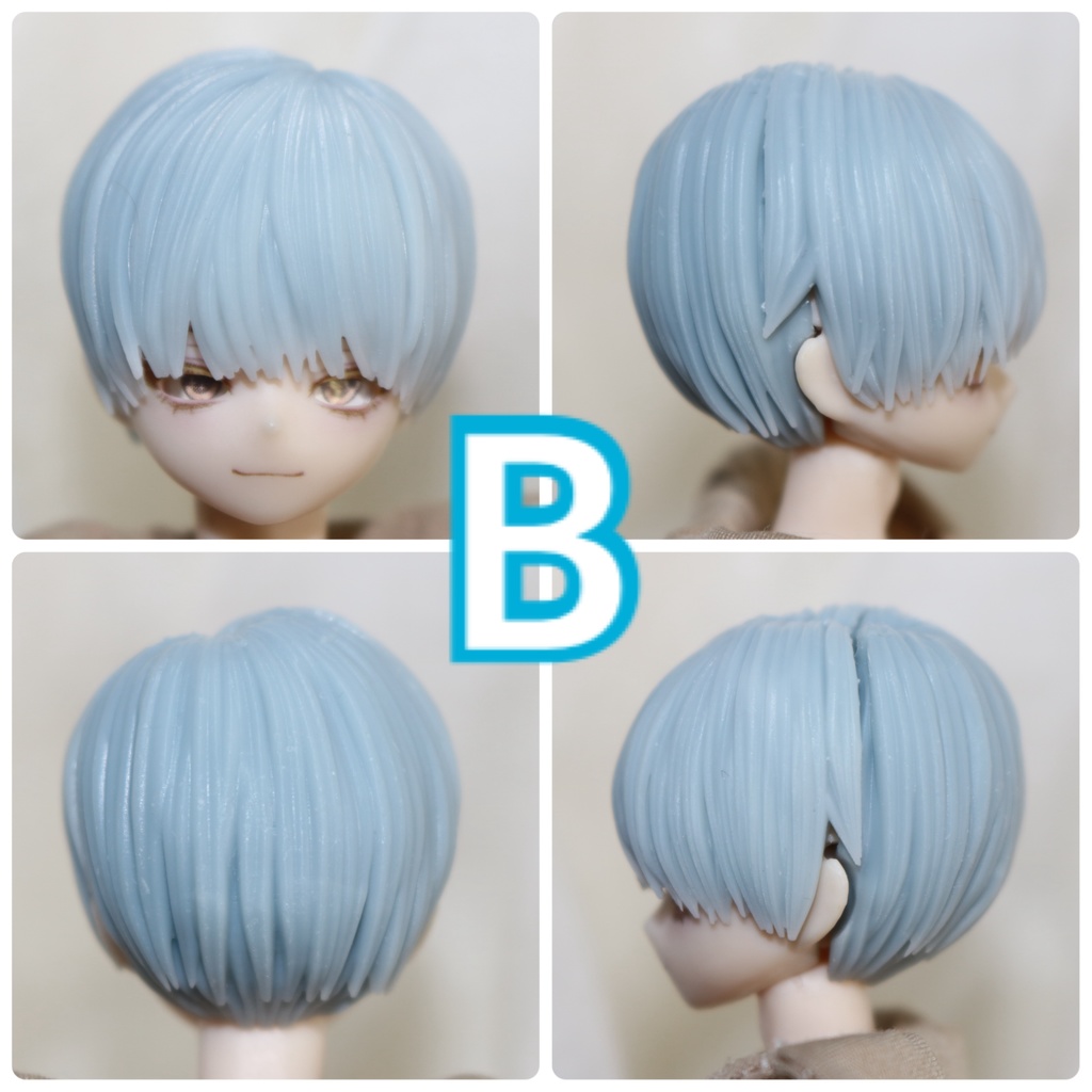 ver.6《西西里往事 -シチリアの追憶-》対応 3Dプリンター製 ウィッグ ver4のちょっと短め