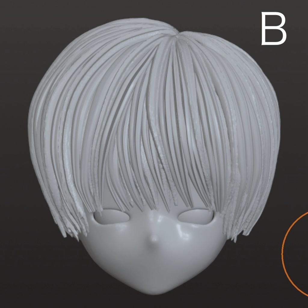 ver.6《西西里往事 -シチリアの追憶-》対応 3Dプリンター製 ウィッグ ver4のちょっと短め