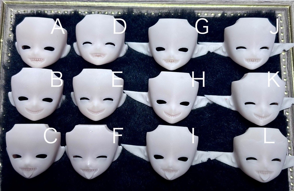 《西西里往事 -シチリアの追憶-》対応 3Dプリンター製 フェイス （ギザ歯/エルフ）