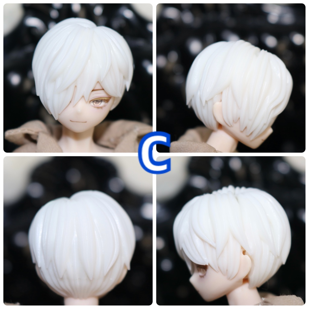 ver.2《西西里往事 -シチリアの追憶-》対応 3Dプリンター製 ウィッグ (未塗装)