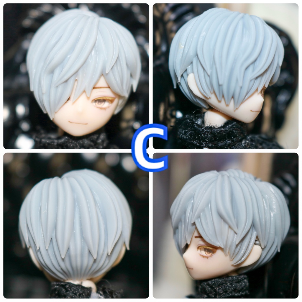 ver.2《西西里往事 -シチリアの追憶-》対応 3Dプリンター製 ウィッグ (未塗装)