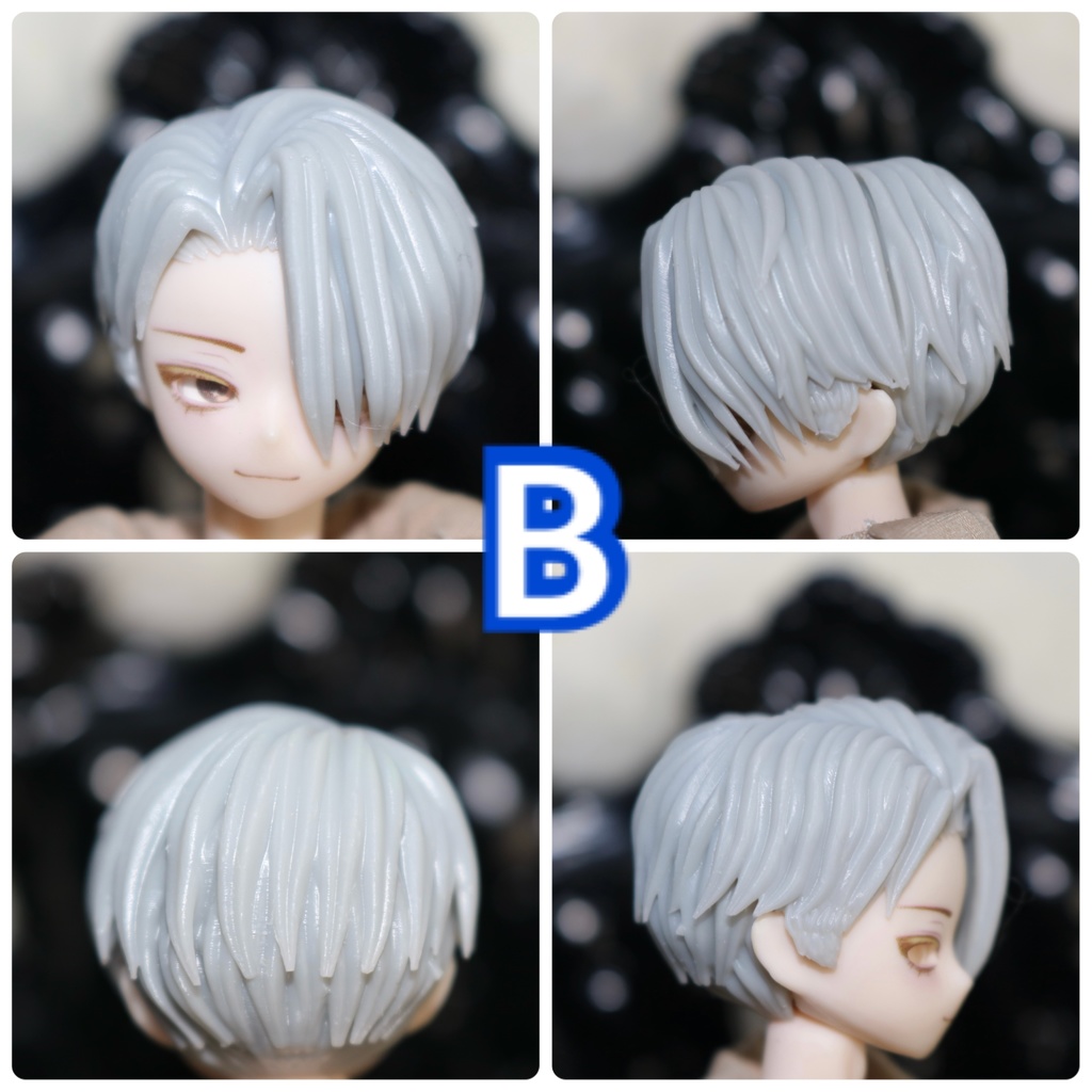 ver.3 《西西里往事 -シチリアの追憶-》対応 3Dプリンター製 ウィッグ (未塗装)