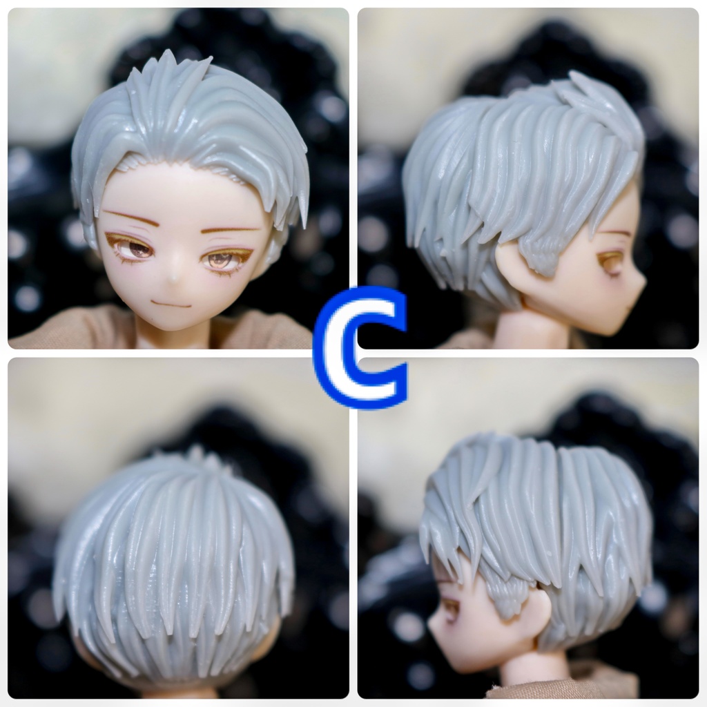 ver.3 《西西里往事 -シチリアの追憶-》対応 3Dプリンター製 ウィッグ (未塗装)