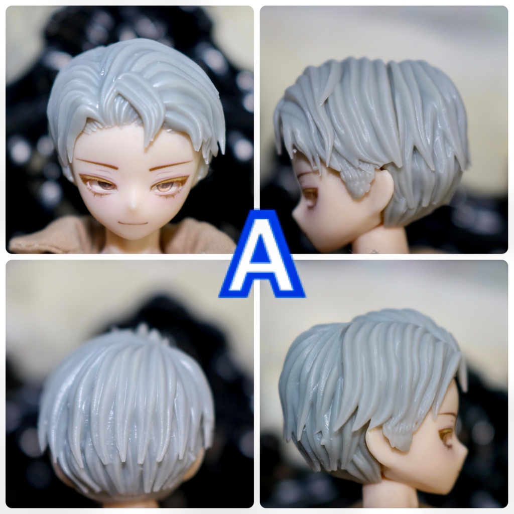 ver.3 《西西里往事 -シチリアの追憶-》対応 3Dプリンター製 ウィッグ (未塗装)