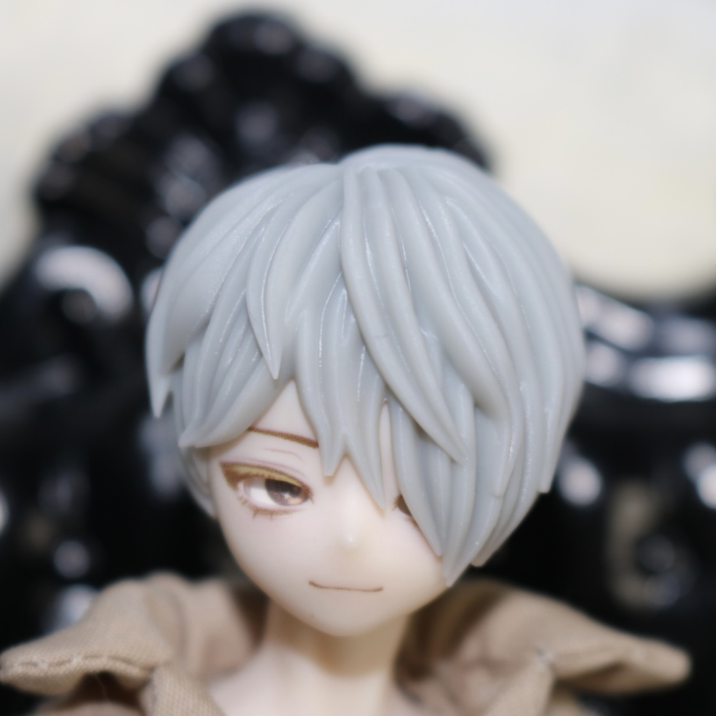 ver.2 「C.反転」《西西里往事 -シチリアの追憶-》対応 3Dプリンター製 ウィッグ (未塗装)