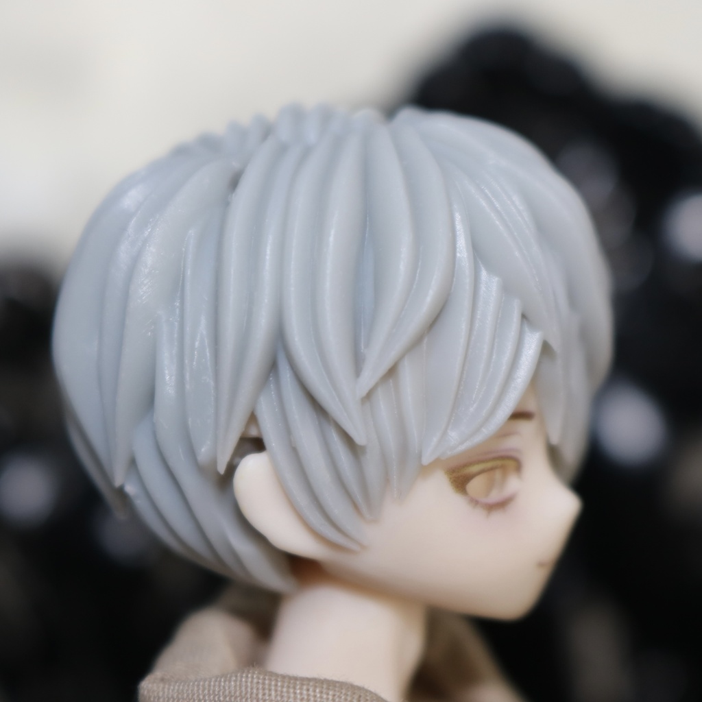 ver.2 「C.反転」《西西里往事 -シチリアの追憶-》対応 3Dプリンター製 ウィッグ (未塗装)