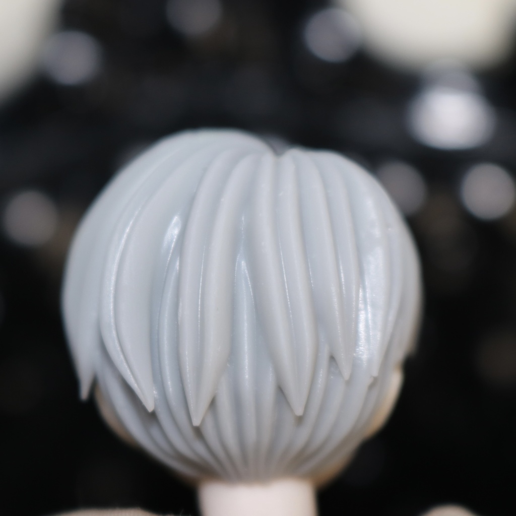 ver.2 「C.反転」《西西里往事 -シチリアの追憶-》対応 3Dプリンター製 ウィッグ (未塗装)