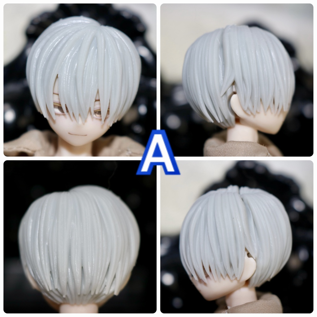 ver.4 《西西里往事 -シチリアの追憶-》対応 3Dプリンター製 ウィッグ (未塗装)