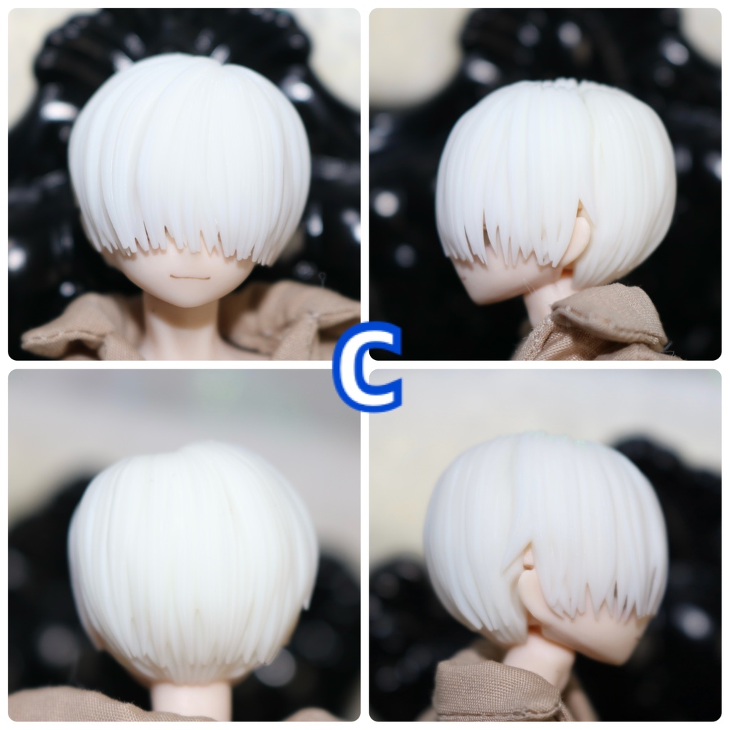 ver.4 《西西里往事 -シチリアの追憶-》対応 3Dプリンター製 ウィッグ (未塗装)