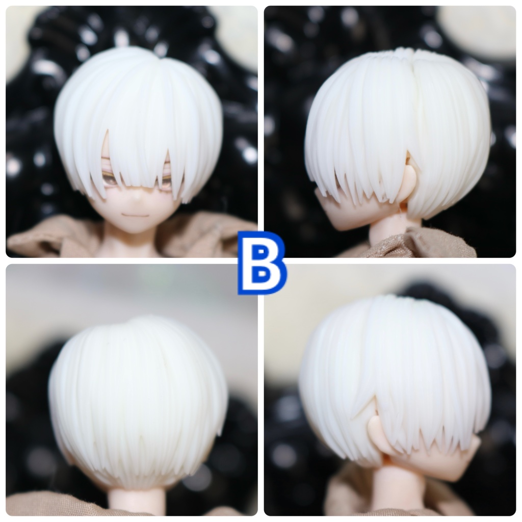 ver.4 《西西里往事 -シチリアの追憶-》対応 3Dプリンター製 ウィッグ (未塗装)