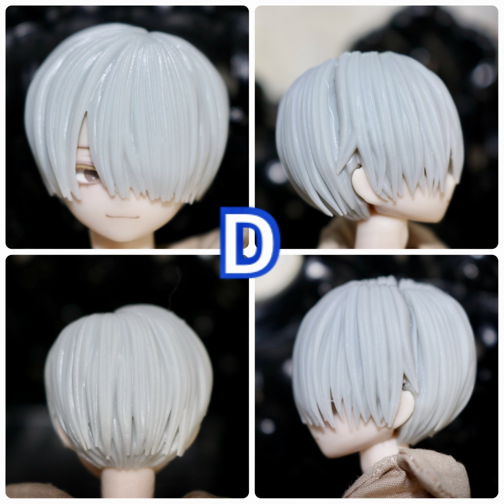 ver.4 《西西里往事 -シチリアの追憶-》対応 3Dプリンター製 ウィッグ (未塗装)