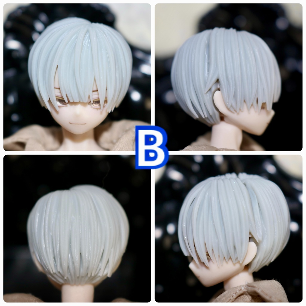 ver.4 《西西里往事 -シチリアの追憶-》対応 3Dプリンター製 ウィッグ (未塗装)