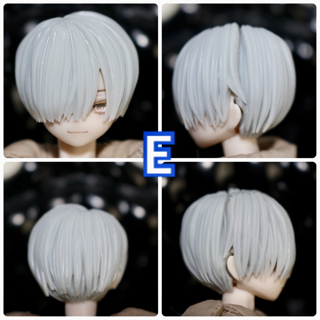 ver.4 《西西里往事 -シチリアの追憶-》対応 3Dプリンター製 ウィッグ (未塗装)