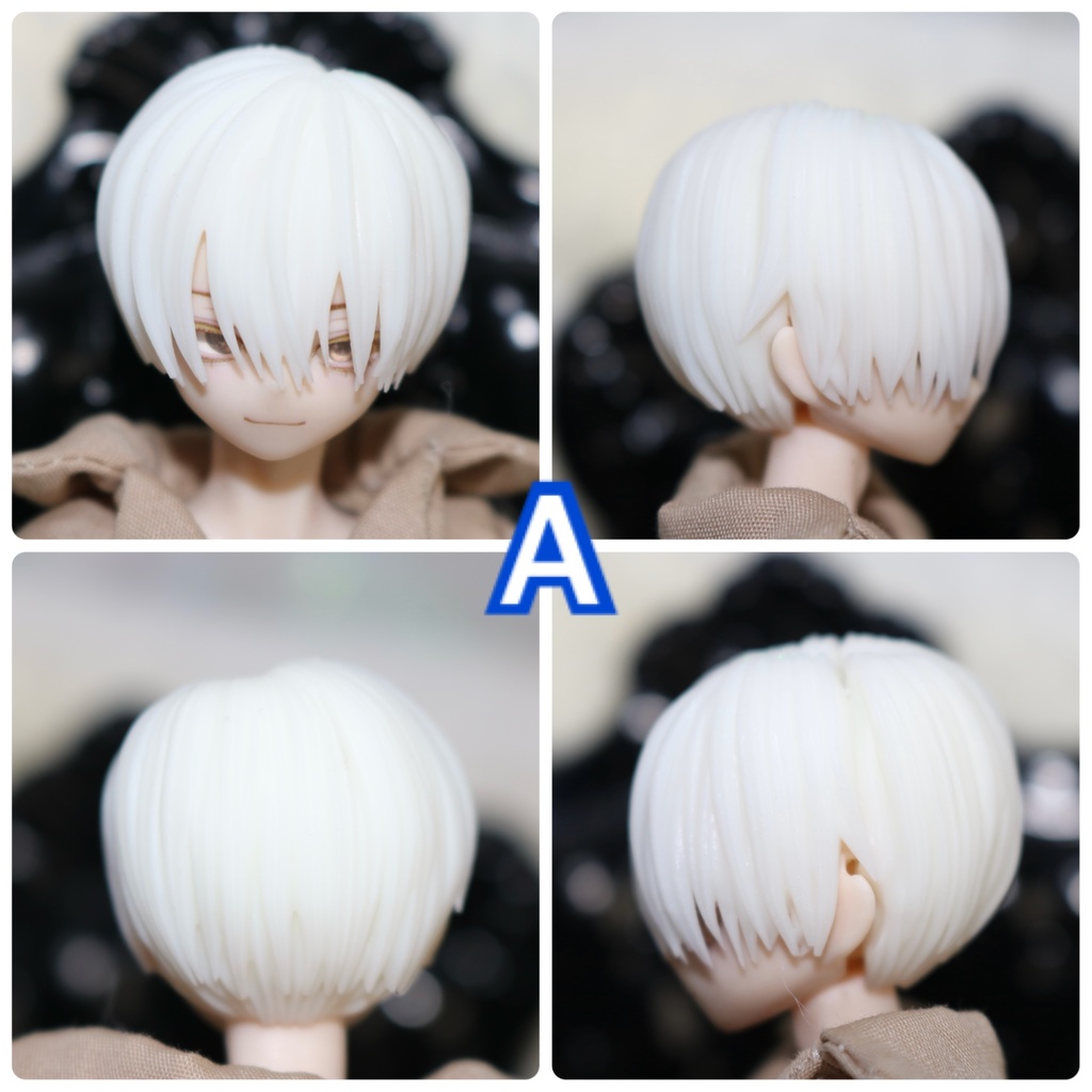 ver.4 《西西里往事 -シチリアの追憶-》対応 3Dプリンター製 ウィッグ (未塗装)