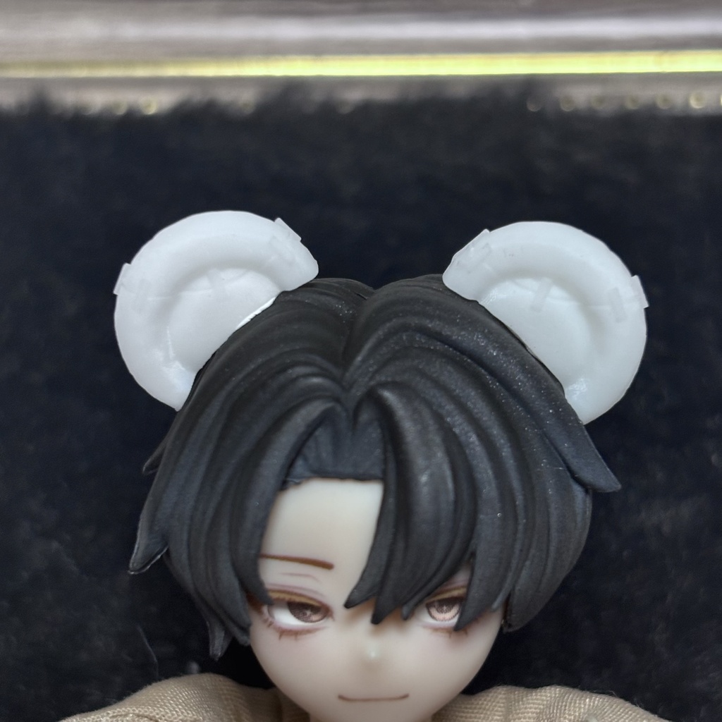 1/8〜1/12サイズ 《シチリアの追憶》対応 3Dプリンター製 未塗装 ―(ケモミミ/ツノ/アクセサリー)