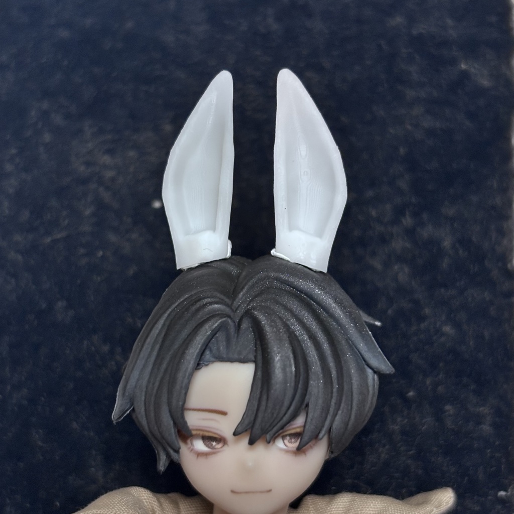 1/8〜1/12サイズ 《シチリアの追憶》対応 3Dプリンター製 未塗装 ―(ケモミミ/ツノ/アクセサリー)