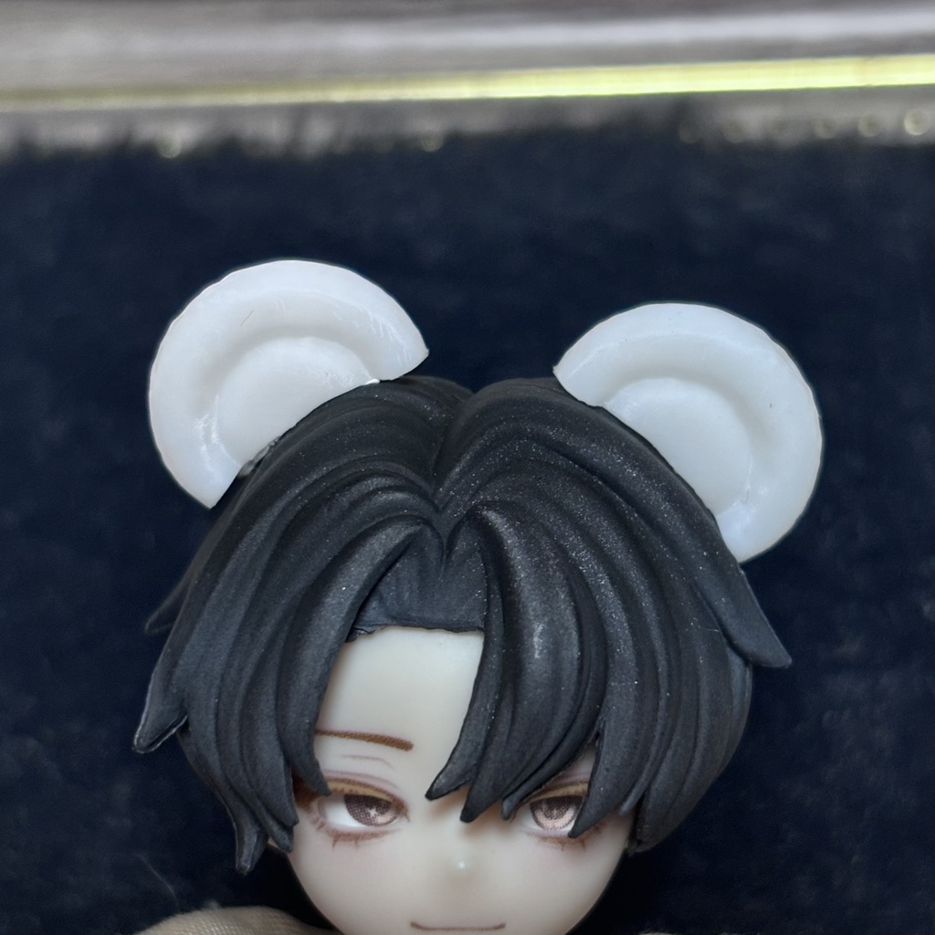 1/8〜1/12サイズ 《シチリアの追憶》対応 3Dプリンター製 未塗装 ―(ケモミミ/ツノ/アクセサリー)