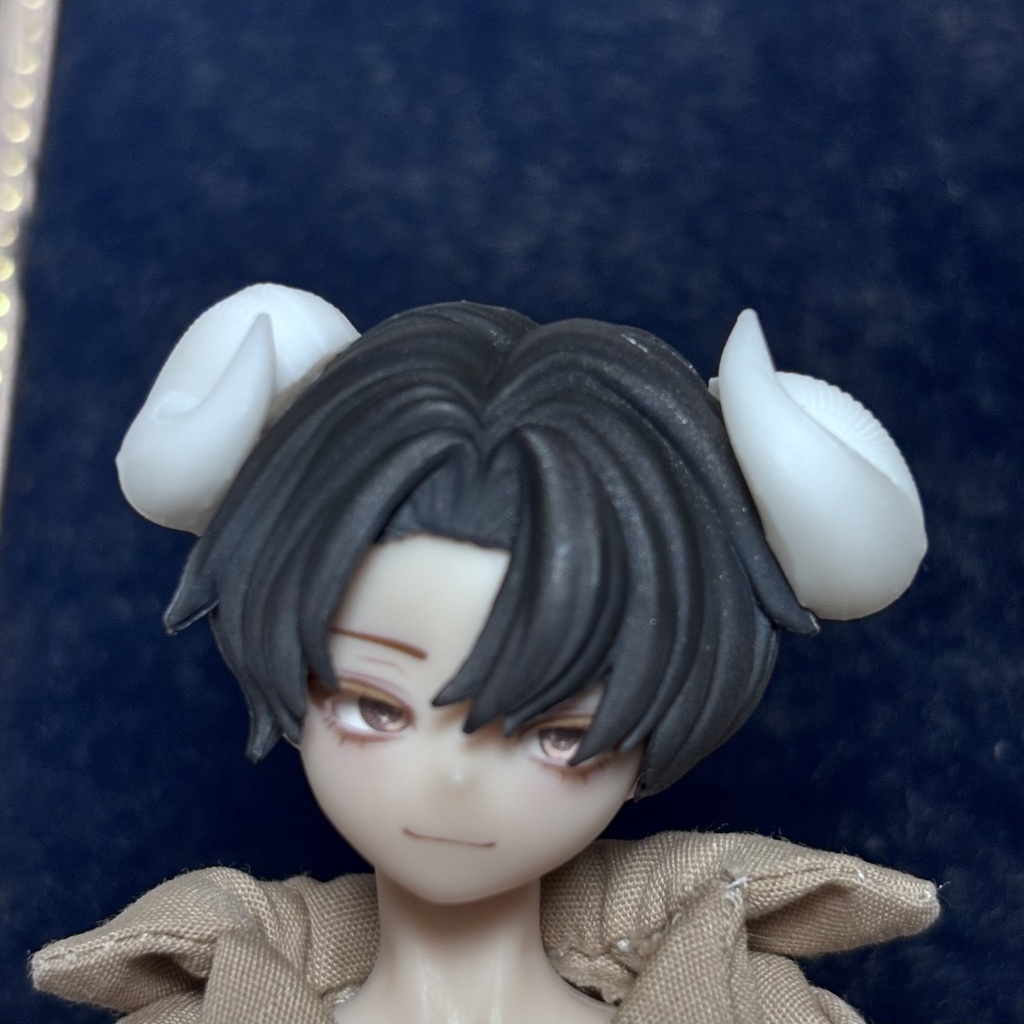 1/8〜1/12サイズ 《シチリアの追憶》対応 3Dプリンター製 未塗装 ―(ケモミミ/ツノ/アクセサリー)