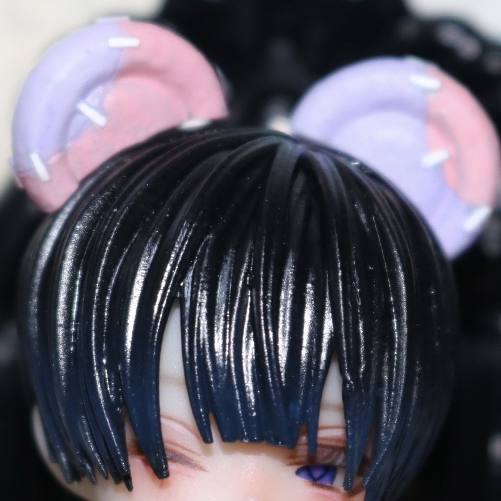 1/8〜1/12サイズ 《シチリアの追憶》対応 3Dプリンター製 未塗装 ―(ケモミミ/ツノ/アクセサリー)