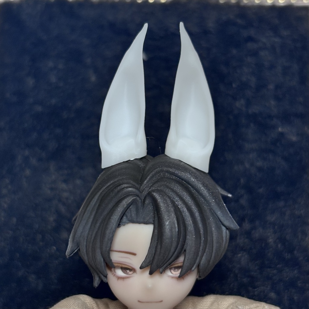 1/8〜1/12サイズ 《シチリアの追憶》対応 3Dプリンター製 未塗装 ―(ケモミミ/ツノ/アクセサリー)