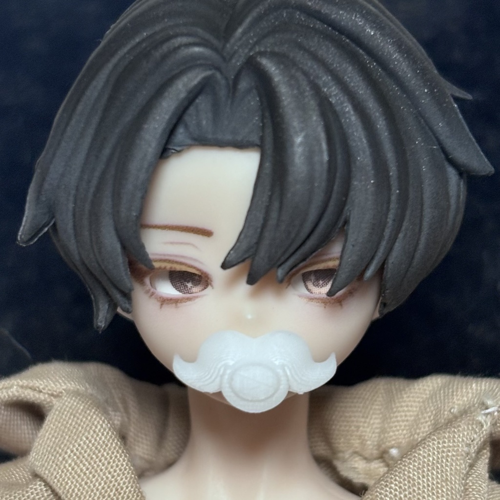 1/8〜1/12サイズ 《シチリアの追憶》対応 3Dプリンター製 未塗装 ―(ケモミミ/ツノ/アクセサリー)