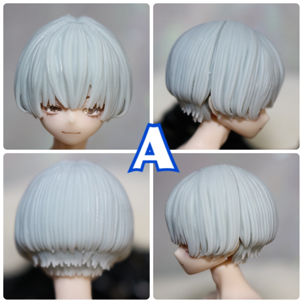 ver.5 《西西里往事 -シチリアの追憶-》対応 3Dプリンター製 ウィッグ (未塗装)