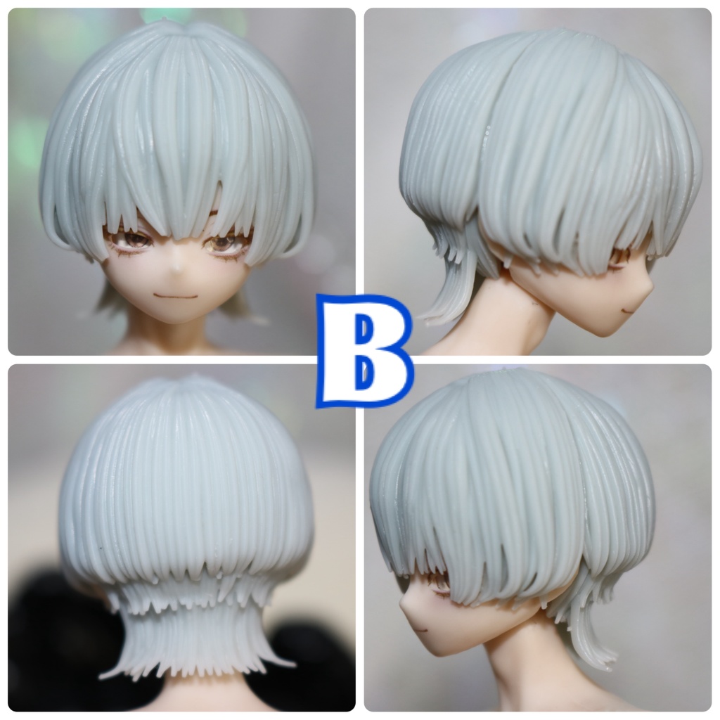 ver.5 《西西里往事 -シチリアの追憶-》対応 3Dプリンター製 ウィッグ (未塗装)