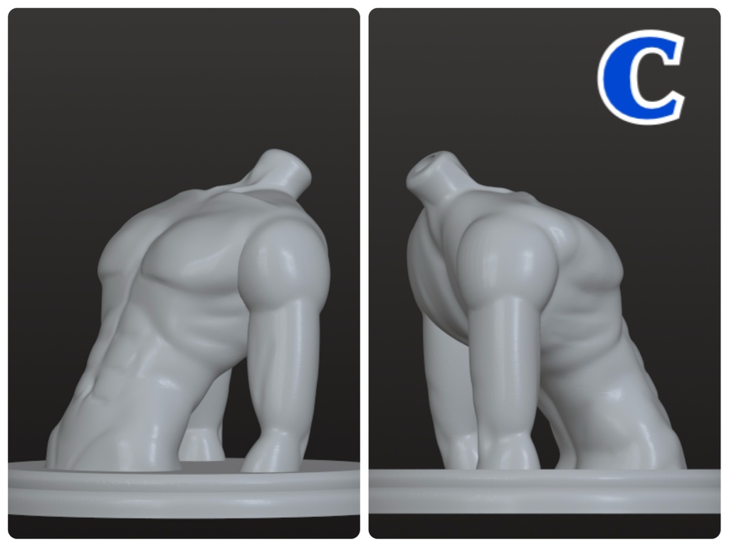 《西西里往事 -シチリアの追憶-》対応 3Dプリンター製 フェイススタンド トルソー