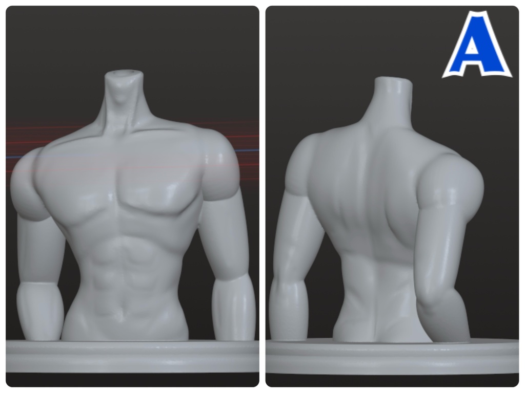 《西西里往事 -シチリアの追憶-》対応 3Dプリンター製 フェイススタンド トルソー