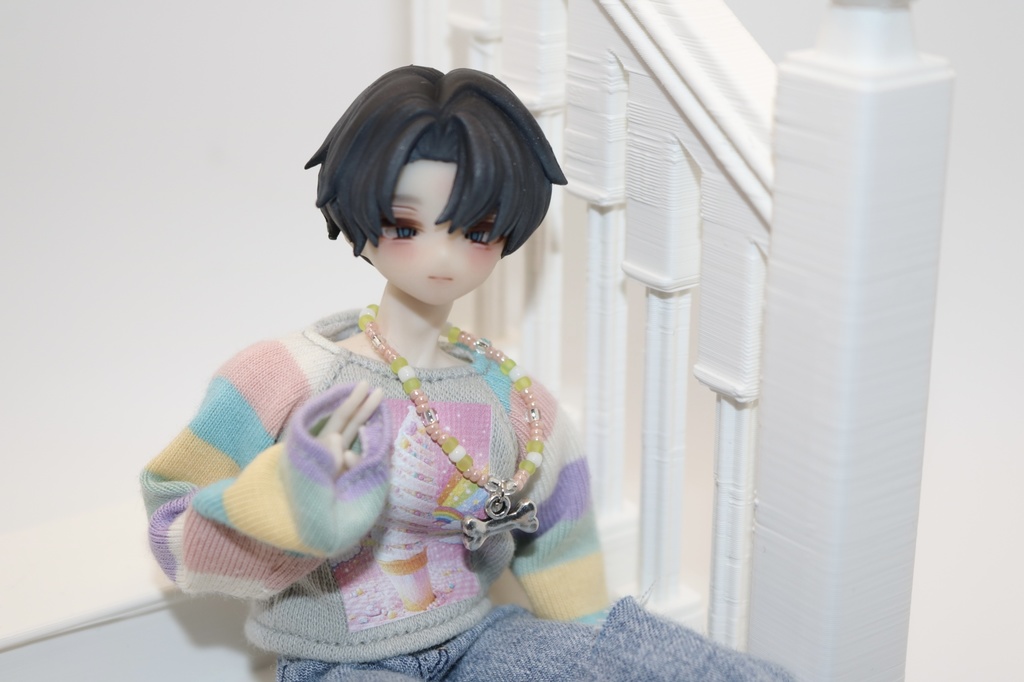 《西西里往事 -シチリアの追憶-》対応 3Dプリンター製 1/8サイズ ミニチュア 階段