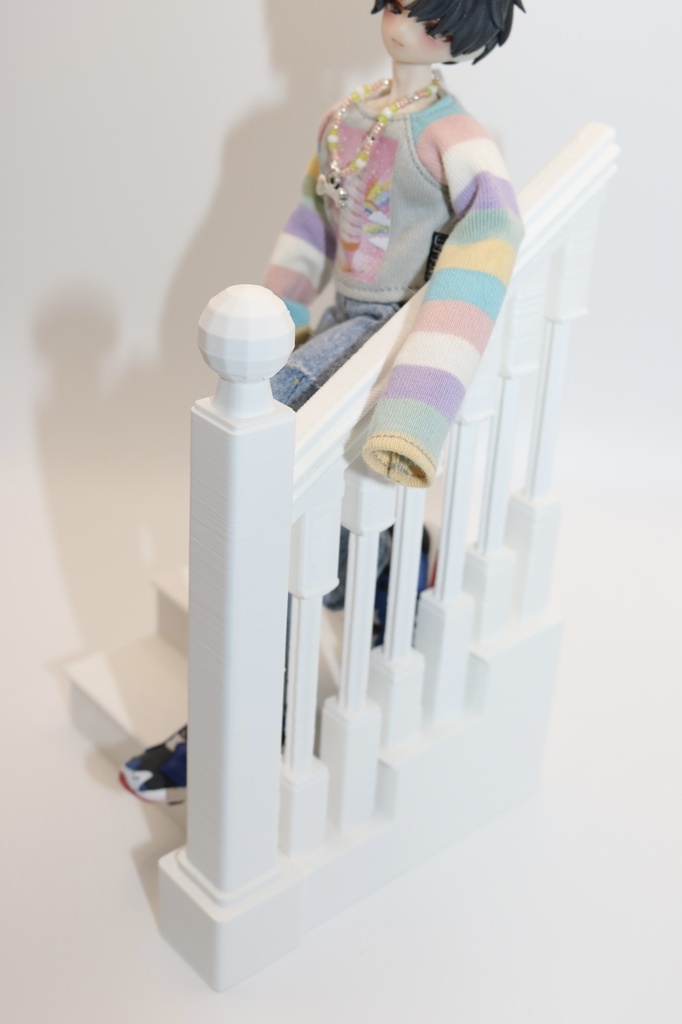 《西西里往事 -シチリアの追憶-》対応 3Dプリンター製 1/8サイズ ミニチュア 階段