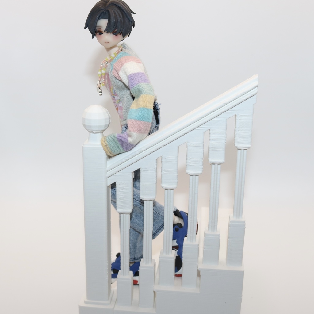 《西西里往事 -シチリアの追憶-》対応 3Dプリンター製 1/8サイズ ミニチュア 階段