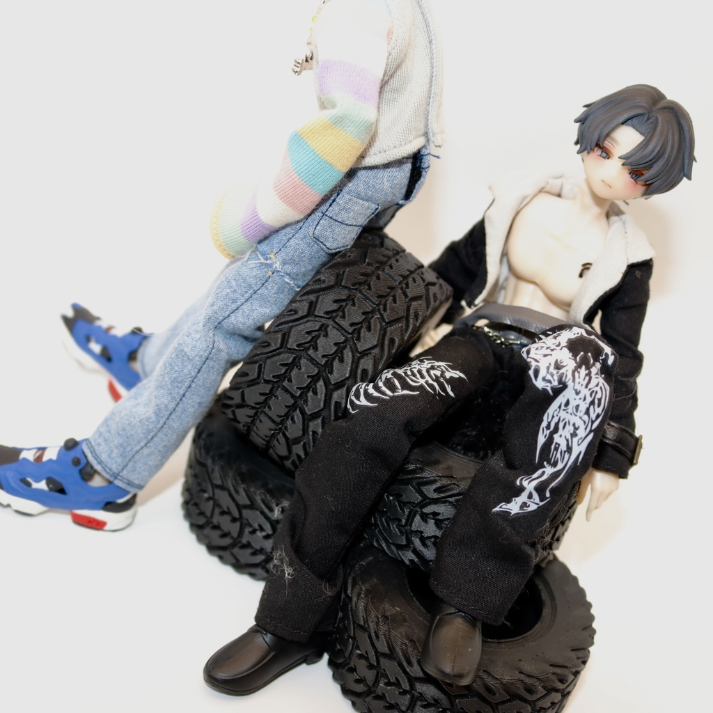 《西西里往事 -シチリアの追憶-》対応 3Dプリンター製 1/8サイズ ミニチュア タイヤ