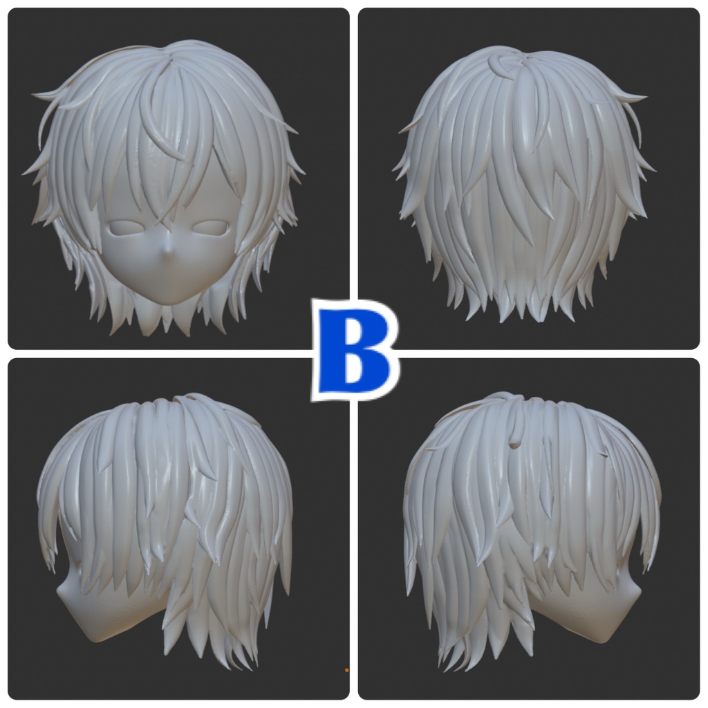 ver8 《西西里往事 -シチリアの追憶-》対応 3Dプリンター製 ウィッグシリーズ