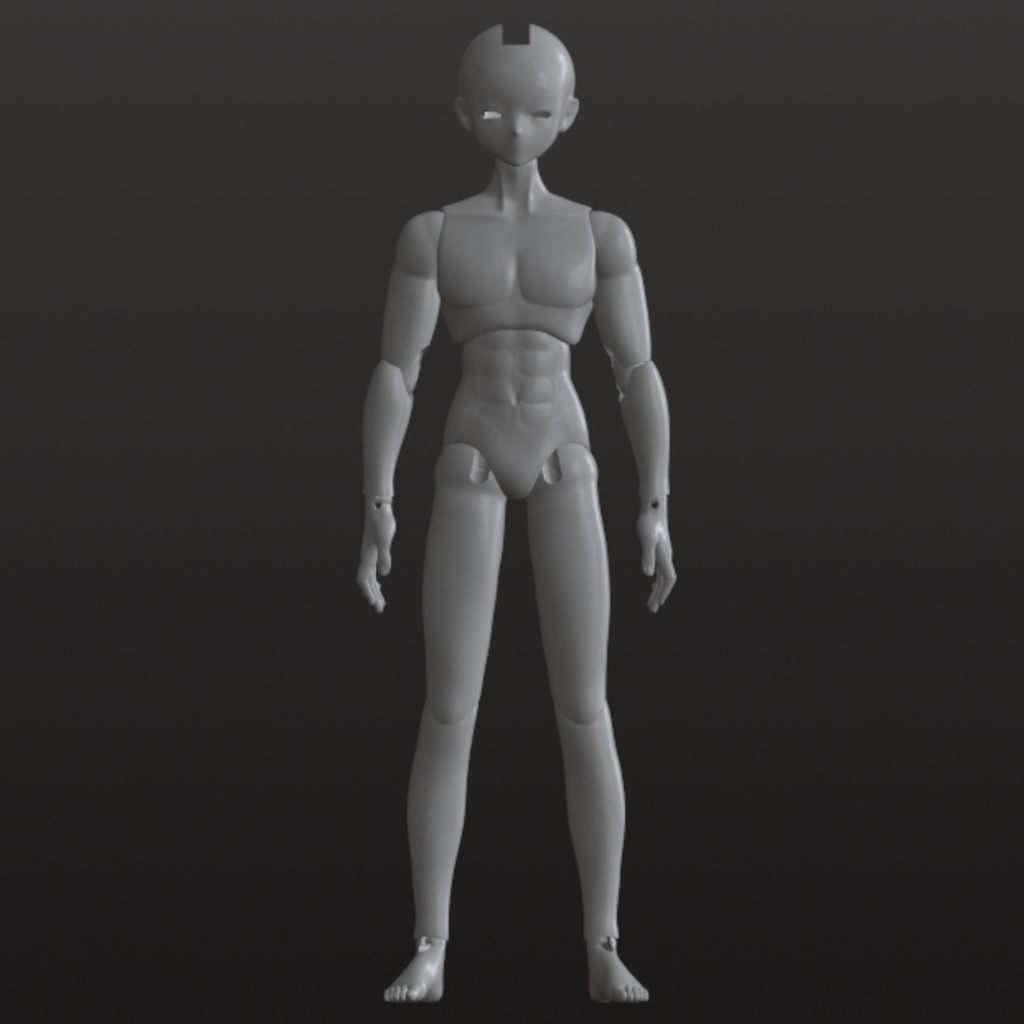 【PROJECT: LILIUM】1/12ドール ボディ素体 Frame-M (男)