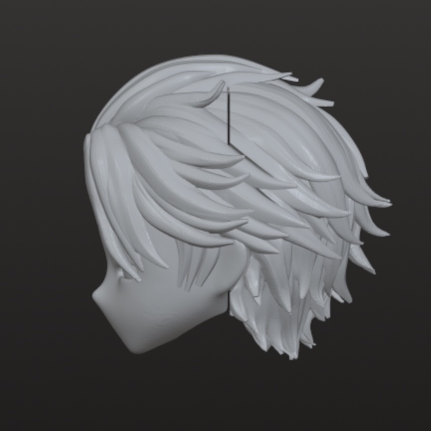 ver9 《西西里往事 -シチリアの追憶-》対応 3Dプリンター製 ウィッグシリーズ