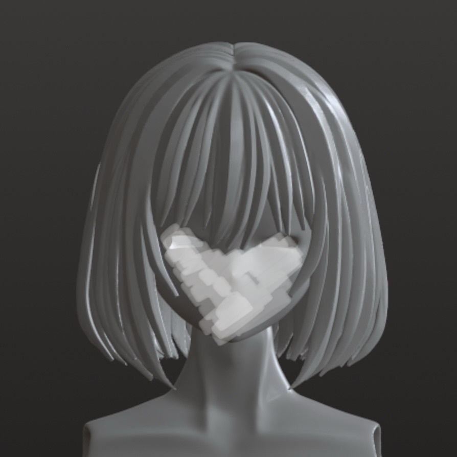 【PROJECT: LILIUM】1/12 ヘアパーツ《Type-02》ボブ