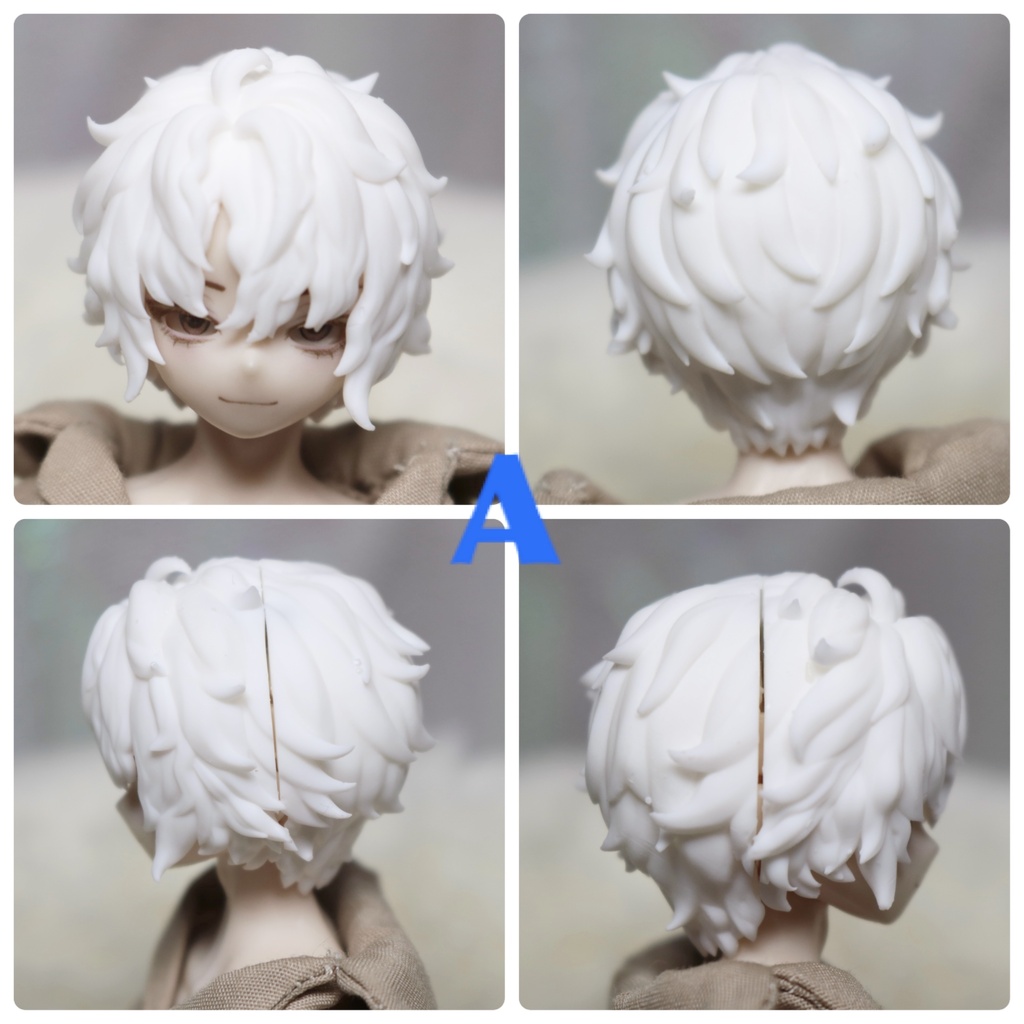 ver10 《西西里往事 -シチリアの追憶-》対応 3Dプリンター製 ウィッグシリーズ