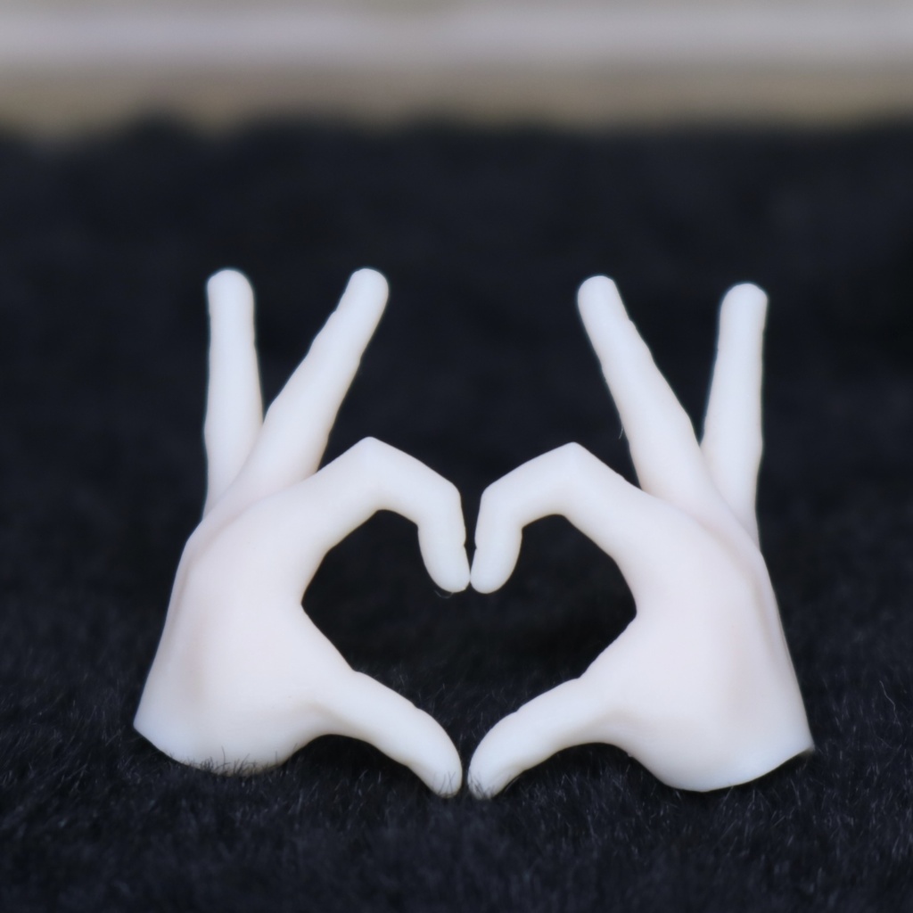 《シチリアの追憶、永夜刻痕》対応 3Dプリンター製 1/8-1/6ハンドパーツ 軸穴2.5mm