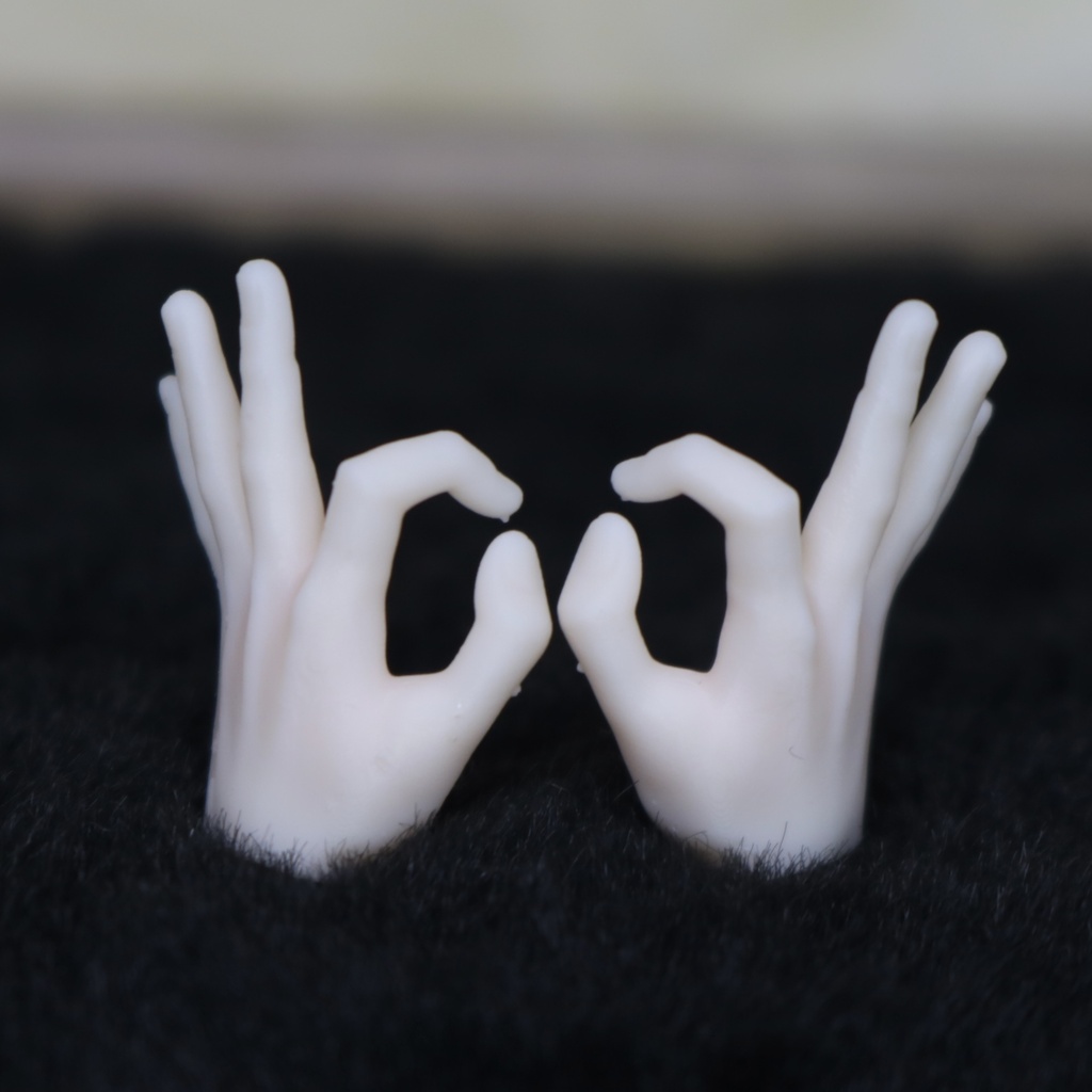 《シチリアの追憶、永夜刻痕》対応 3Dプリンター製 1/8-1/6ハンドパーツ 軸穴2.5mm