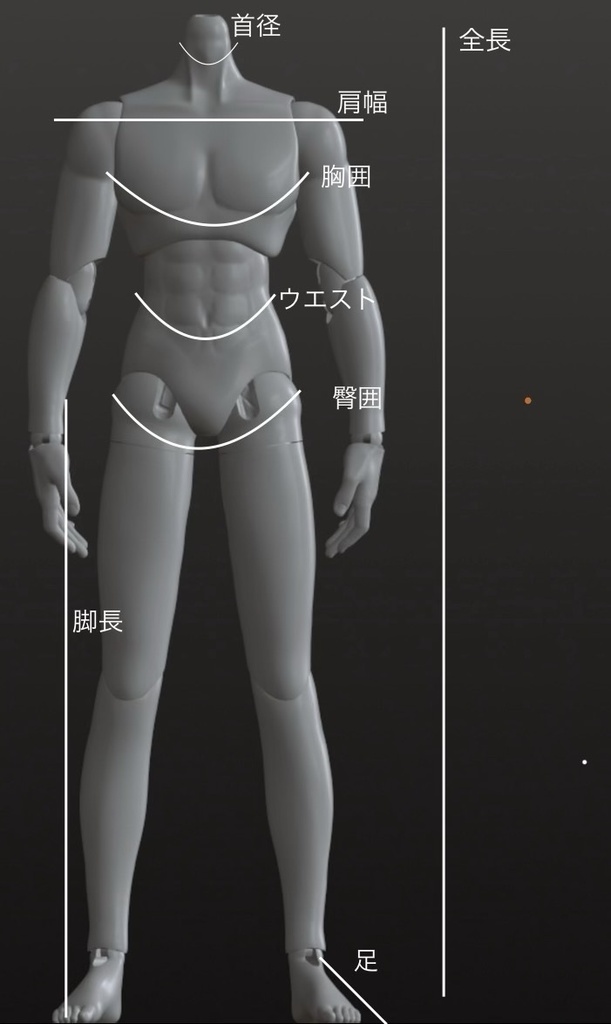 【PROJECT: LILIUM】1/6 ボディ素体《Frame-M》