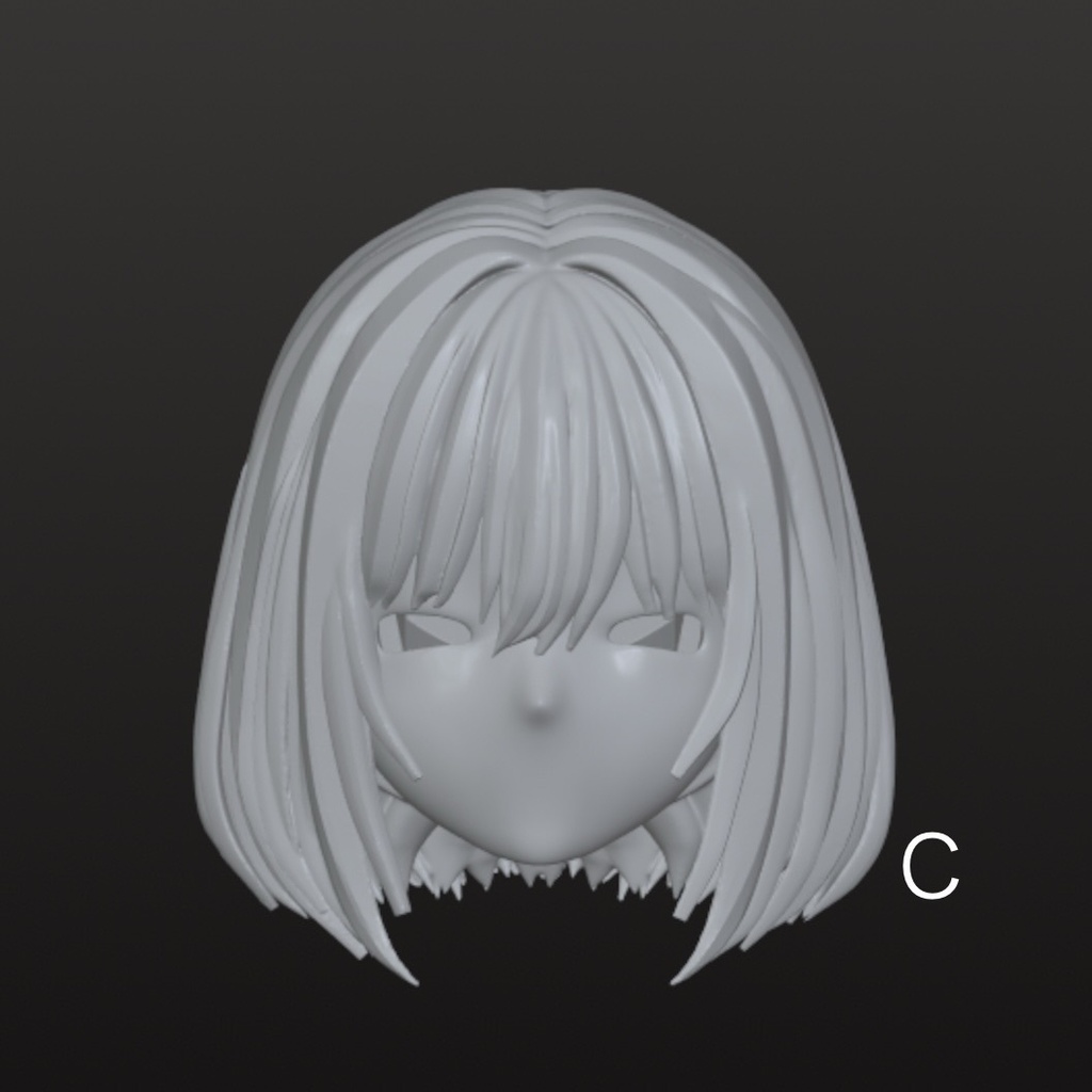 永夜刻痕-対応-3Dプリンター製ヘアパーツ
