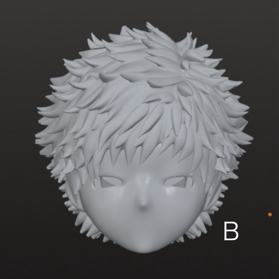 永夜刻痕-対応-3Dプリンター製ヘアパーツ